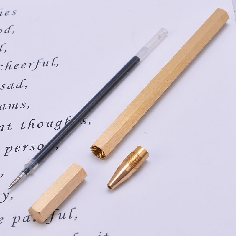 Wholesale Scale Hexagonal Brass Pen